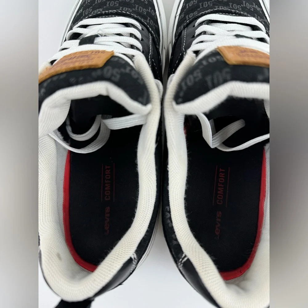 Levi's 501Canvas Sneakers, Black Casual Low, Men's Size US 8.5 - Picture 8 of 13